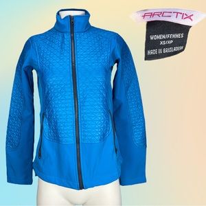 Women's ARCTIX BLAISE MARINA BLUE SOFTSHELL WIND/WATER RESISTANT JACKET Sz XS